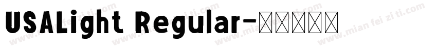 USALight Regular字体转换